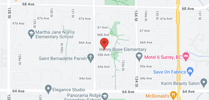 map of 6568 132A STREET